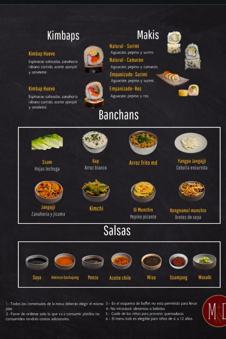 Kimbaps y Banchans